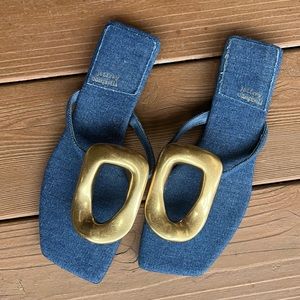 Jeffrey Campbell Denim Linques Sandals
